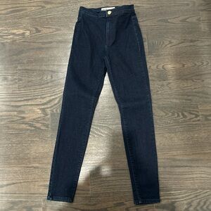 Garage Dark Blue High Rise Women's Jeans